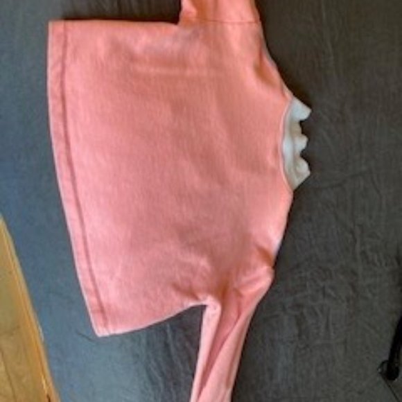 Outdoor Voice XS Cropped  1/4 Zip Collared Sweatshirt Pink & Blue - Picture 4 of 6